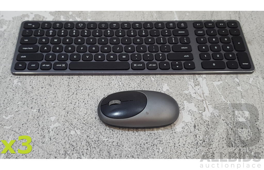 Satechi Bluetooth Keyboard & Mouse - Lot of Three
