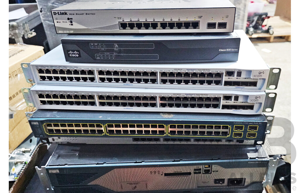 Pallet Lot of Assorted IT/Networking Equipment