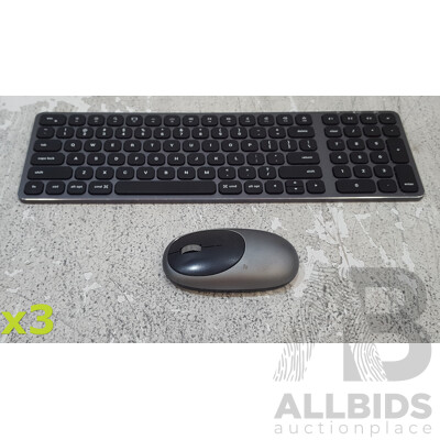 Satechi Bluetooth Keyboard & Mouse - Lot of Three