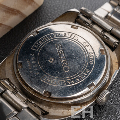 Vintage Seiko Manual Wind Movement. Model: 6602-8070