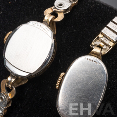 Vintage Ladies' Watches Bernhuf & Elgin Manual Hand Wind Movements - Lot of 2