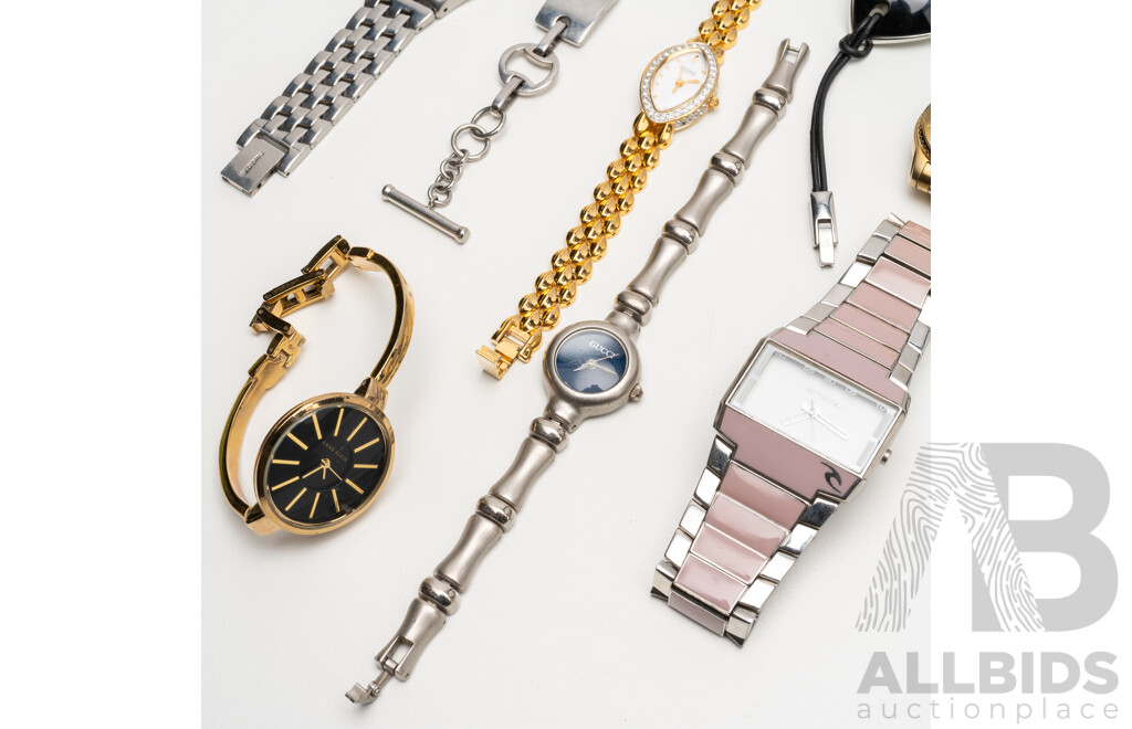 Collection of Ladies' Watches. Seiko, Ripcurl, Michael Kors, Swatch, Bulova, Gucci, Calvin Klein, DKNY, Anne Klein - Lot of 9