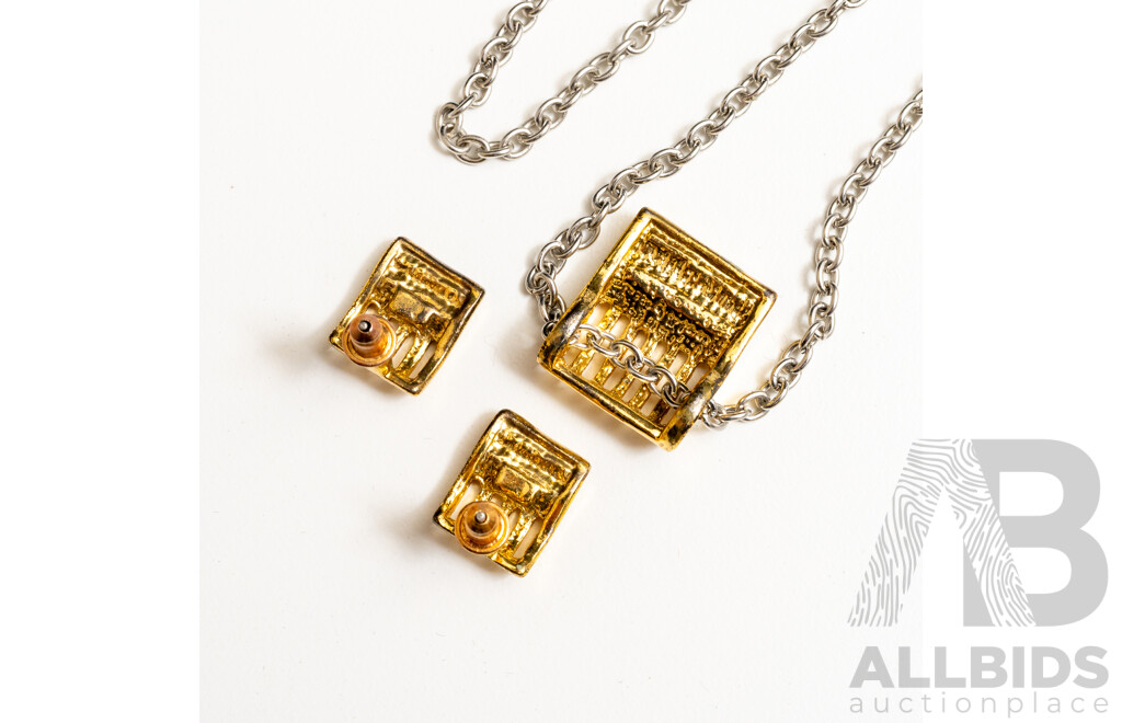 Collection of Vintage Jewellery Including Rolled Gold Fob Chain with Ball Charms