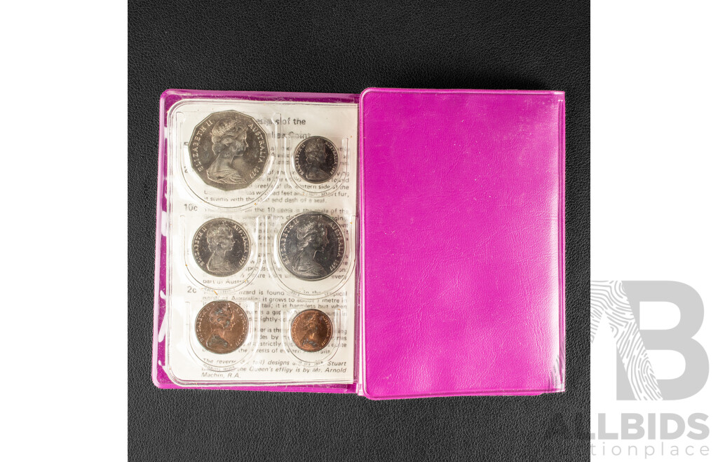 Three Australian RAM 1977 Silver Jubilee Commemorative Six Coin Sets