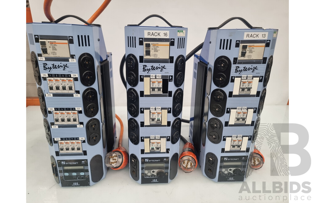 Bytecraft Bytesize 3 Phase 12 Channel Dimmer - Lot of 3