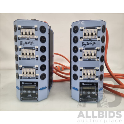 Bytecraft Bytesize 3 Phase 12 Channel Dimmer - Lot of 2