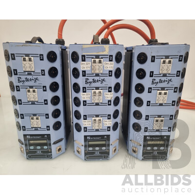 Bytecraft Bytesize 3 Phase 12 Channel Dimmer - Lot of 3