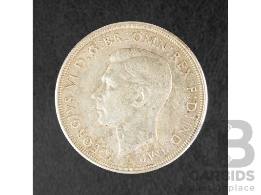 Australian 1938 KGVI Silver Crown .925
