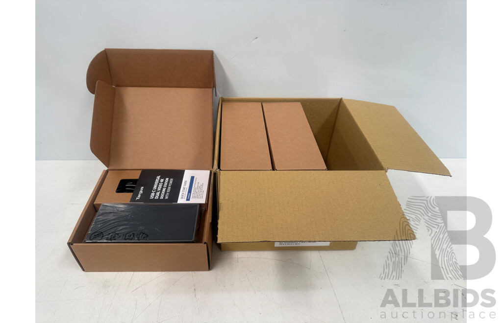 Targus USB-C Universal DV4K Docking Station with 100W Power Delivery - Box Containing 3 Docks