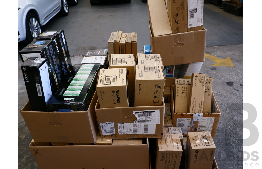 Pallet Lot of Assorted Printer Cartidges & Toners