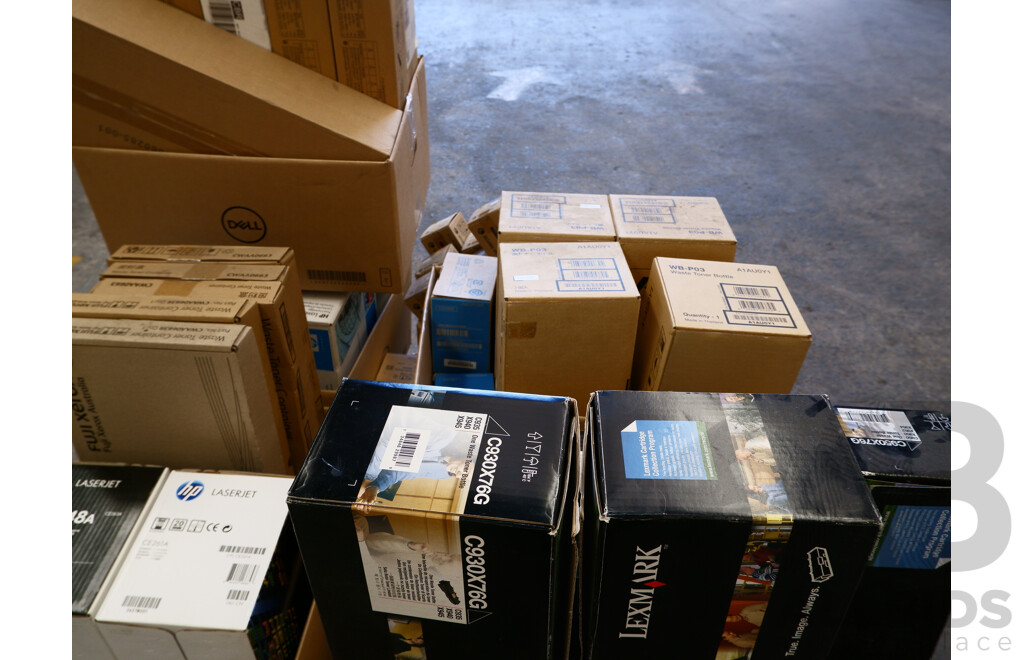 Pallet Lot of Assorted Printer Cartidges & Toners