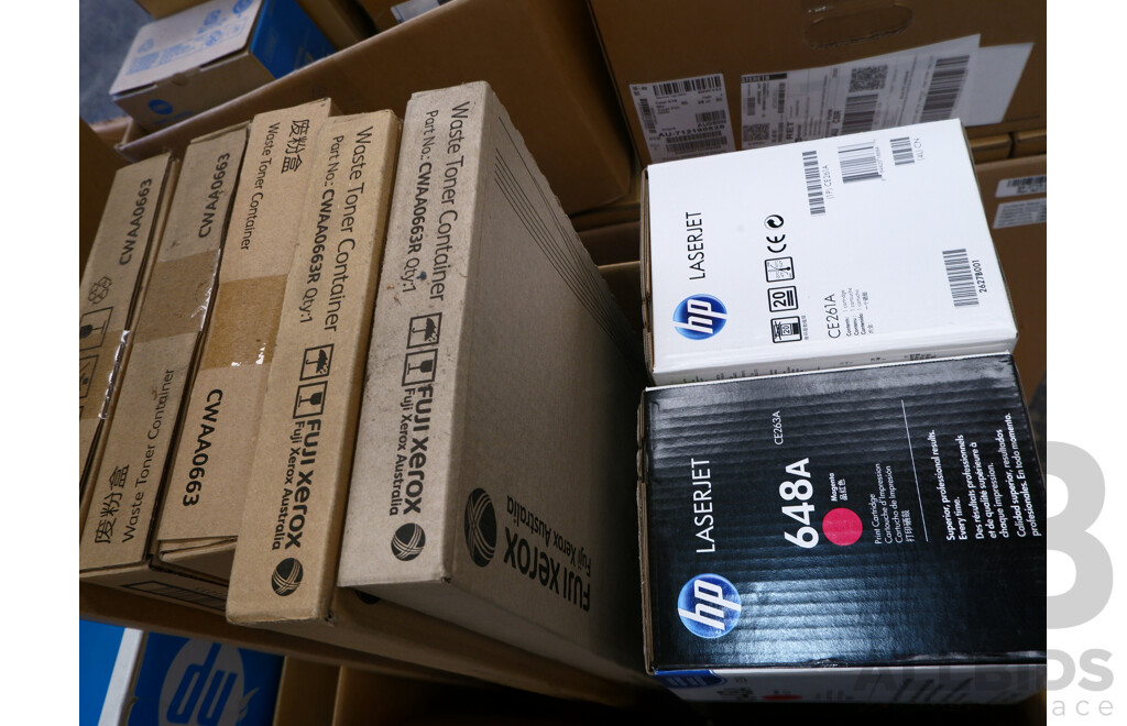 Pallet Lot of Assorted Printer Cartidges & Toners