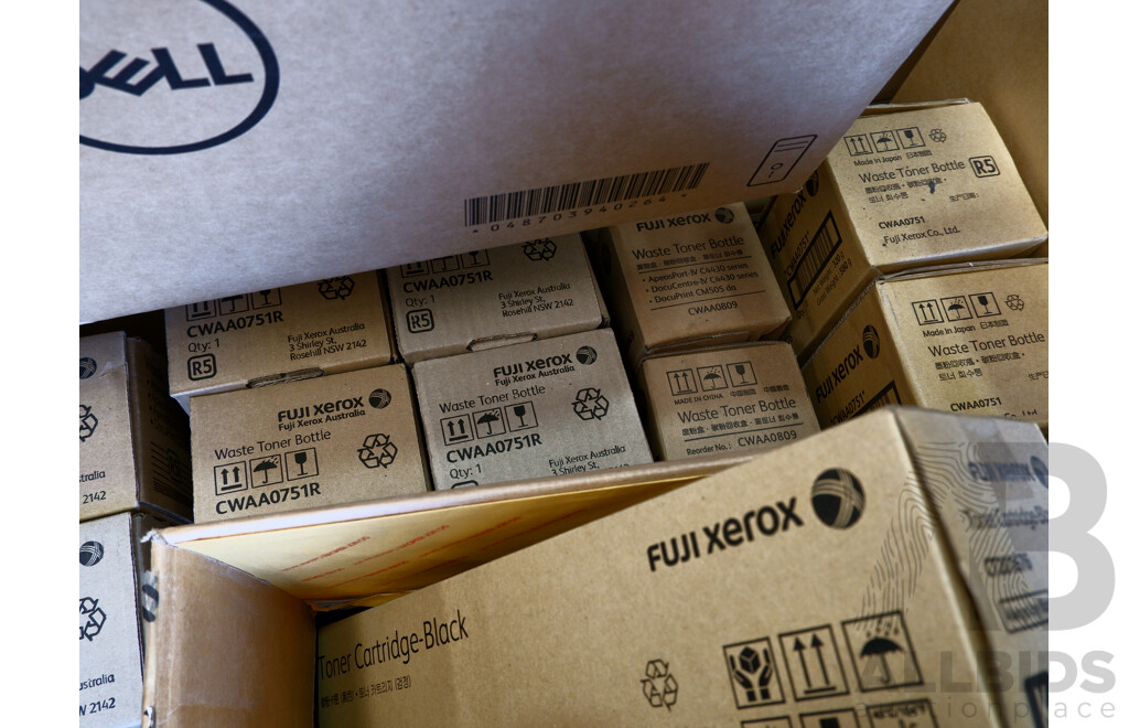 Pallet Lot of Assorted Printer Cartidges & Toners