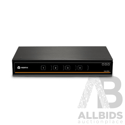 Vertiv Cybrex Secure SC940DP - 4-port Secure EAL4+ KVM, Dual Monitor DisplayPort 1.2, Audio