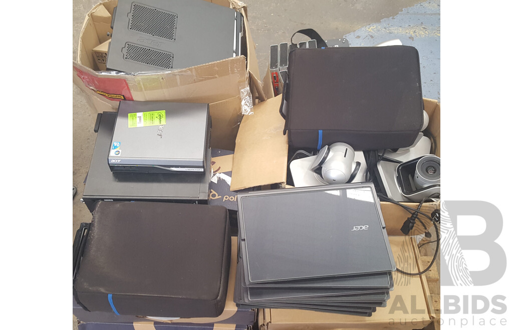 Bulk Lot of Assorted IT & Teleconferencing Equipment
