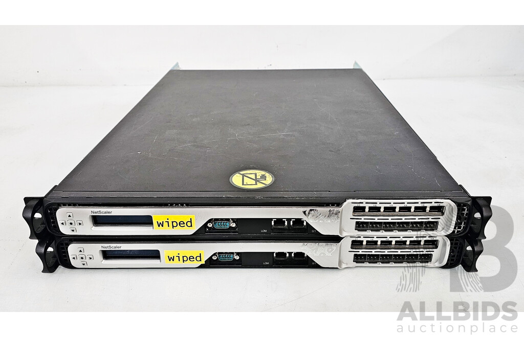 Citrix (NS 6xCu 6xSFP) NetScaler - Lot of Two