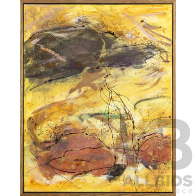 Artist Unknown, (20th Century), Dancing Autumn, Mixed Media Oil on Canvas, 53 x 42 cm (frame)