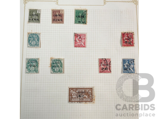 Collection of Cilicie French Occupation 1919-1922 Stamps and China French Post Offices 1900's Stamps