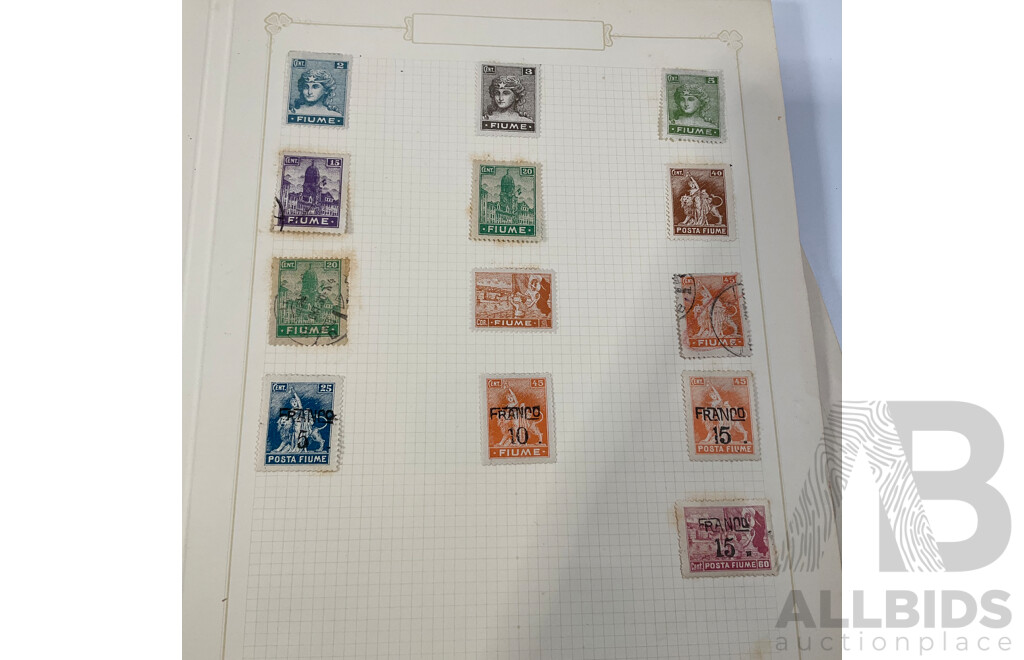 Album of Austrian Vintage and Antique Stamps Including Sets, Hand Cancels, Imperfs, Overprints
