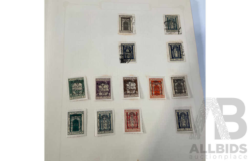 Album of Austrian Vintage and Antique Stamps Including Sets, Hand Cancels, Imperfs, Overprints