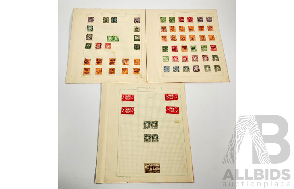 Collection of Ireland 1920's/30's Stamps Including 1922 Overprints-Irish Free State on KGV Head, Part Sets