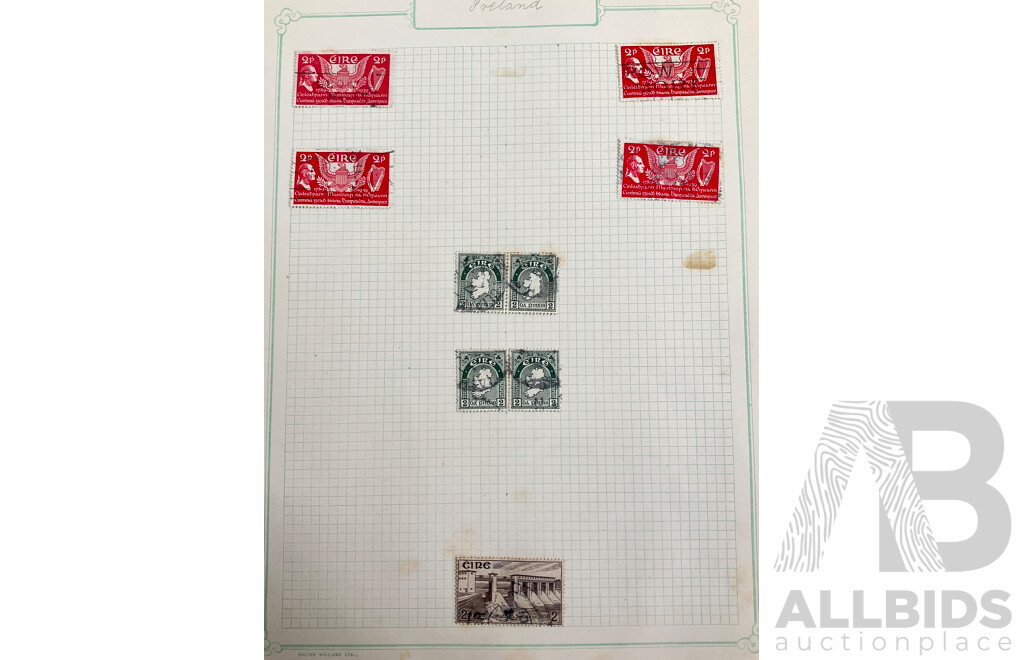 Collection of Ireland 1920's/30's Stamps Including 1922 Overprints-Irish Free State on KGV Head, Part Sets