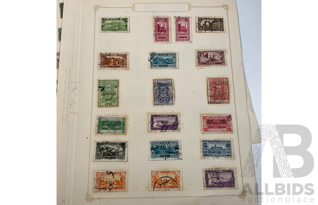 Collection of French African Stamps, Mostly 1920's-1930's Including Syria, Togo, Upper Volta, Tunisia, Chad, Mint Hinged, Overprints, Sets, Perfins