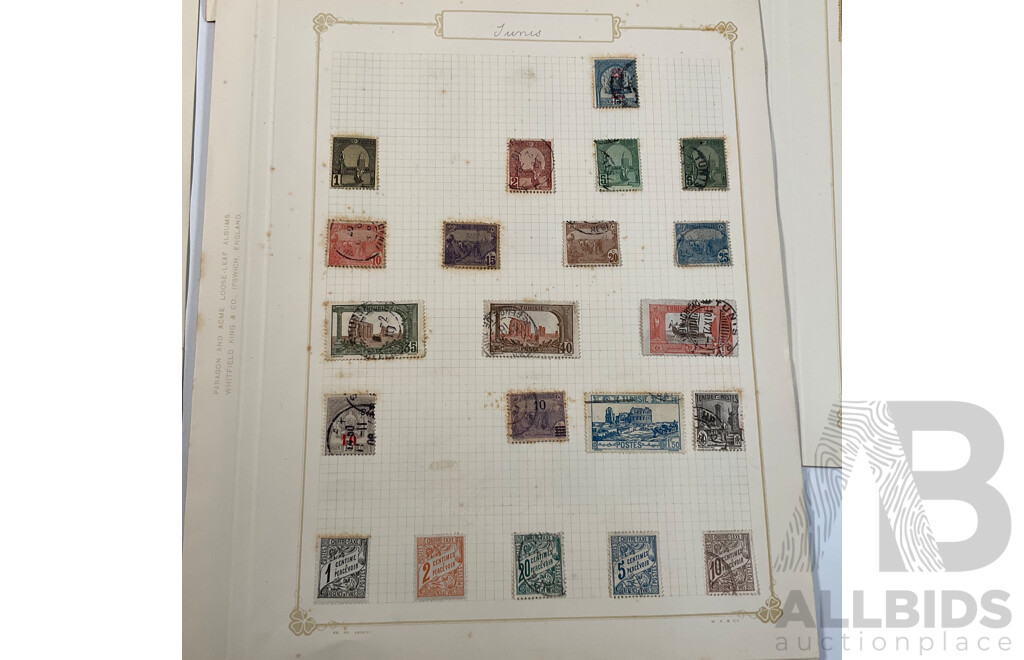 Collection of French African Stamps, Mostly 1920's-1930's Including Syria, Togo, Upper Volta, Tunisia, Chad, Mint Hinged, Overprints, Sets, Perfins