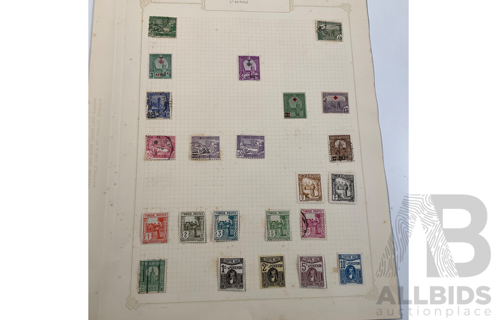 Collection of French African Stamps, Mostly 1920's-1930's Including Syria, Togo, Upper Volta, Tunisia, Chad, Mint Hinged, Overprints, Sets, Perfins