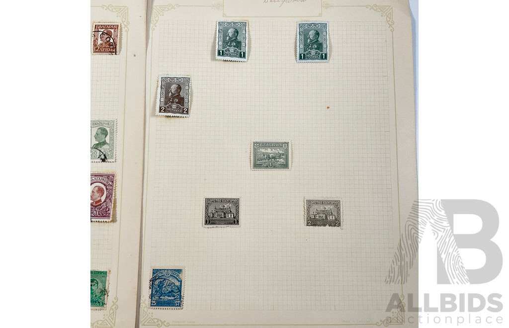 Collection of Bulgarian Stamps Spanning 1910's-1930's Including Part Sets, Overprints,