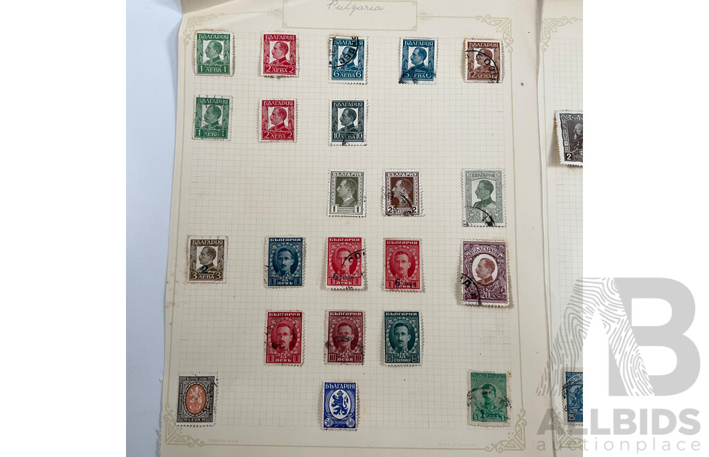 Collection of Bulgarian Stamps Spanning 1910's-1930's Including Part Sets, Overprints,