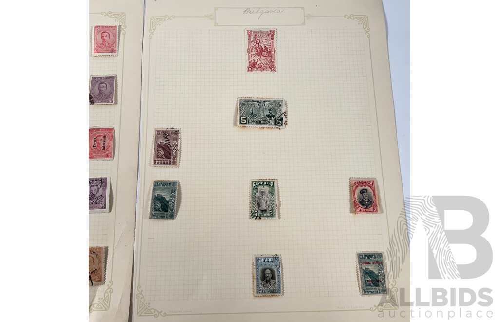 Collection of Bulgarian Stamps Spanning 1910's-1930's Including Part Sets, Overprints,