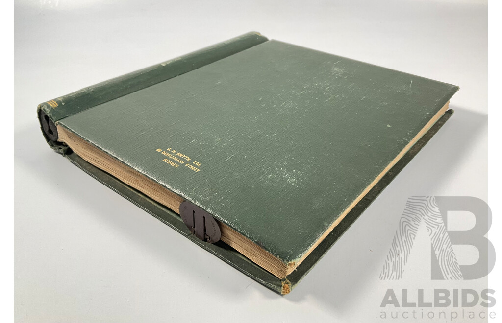Album of USA Stamps Spanning 1890's to 1920's, Franklin, Washington, Martha Washington, Lincoln, Garfield, Roosevelt, Cleveland, Native Indians, Air Post, Mint Hinged Blocks