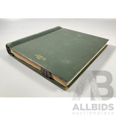 Album of USA Stamps Spanning 1890's to 1920's, Franklin, Washington, Martha Washington, Lincoln, Garfield, Roosevelt, Cleveland, Native Indians, Air Post, Mint Hinged Blocks