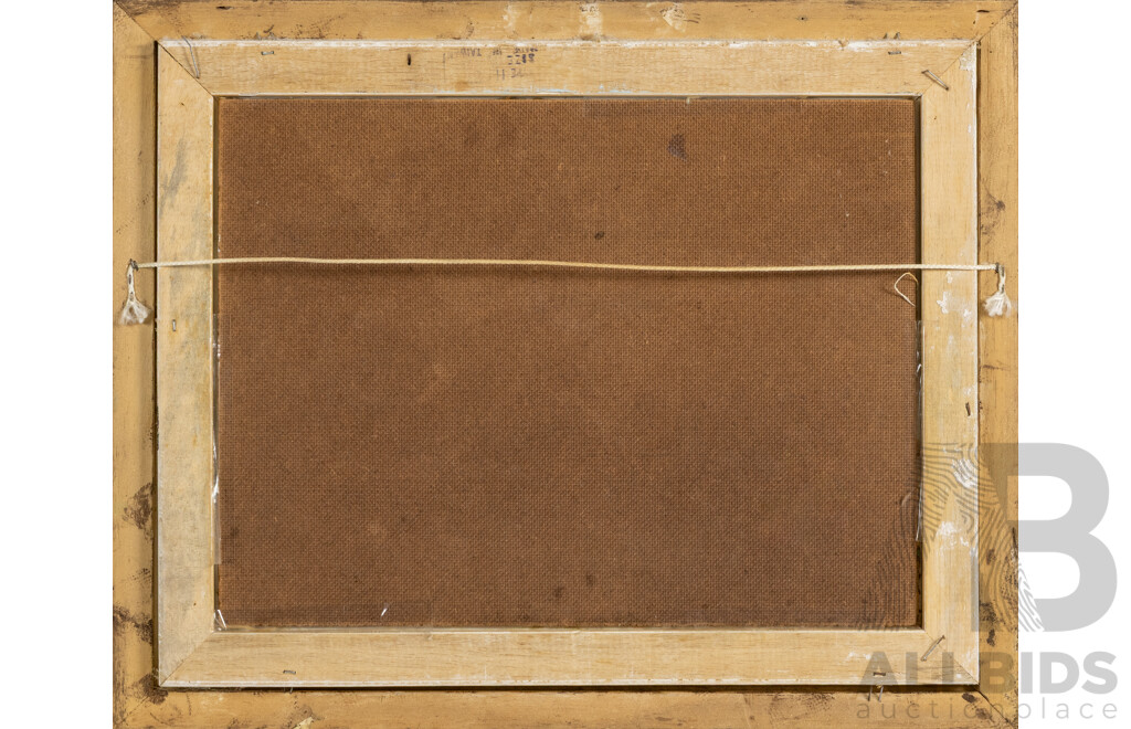 Artist Unknown (20th Century), Bush Home, Original Vintage Oil on Canvas Board, 32 x 39 cm (frame)