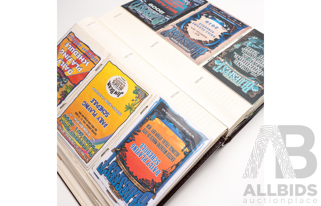 Folio of Vintage to Modern Used Concert Tickets