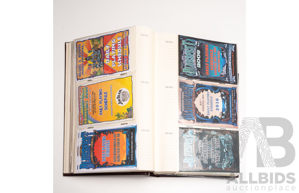 Folio of Vintage to Modern Used Concert Tickets