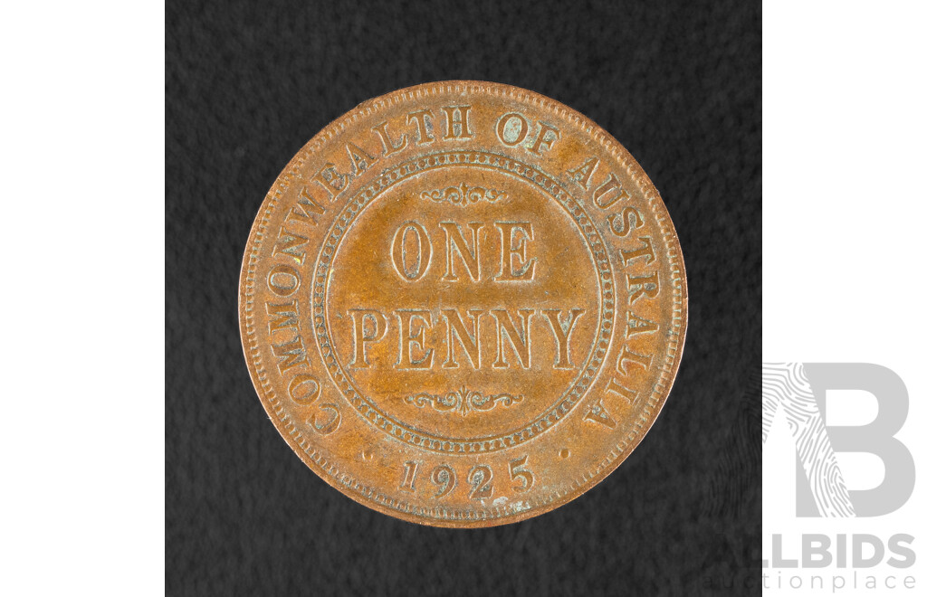 Australian 1925 KGV Penny