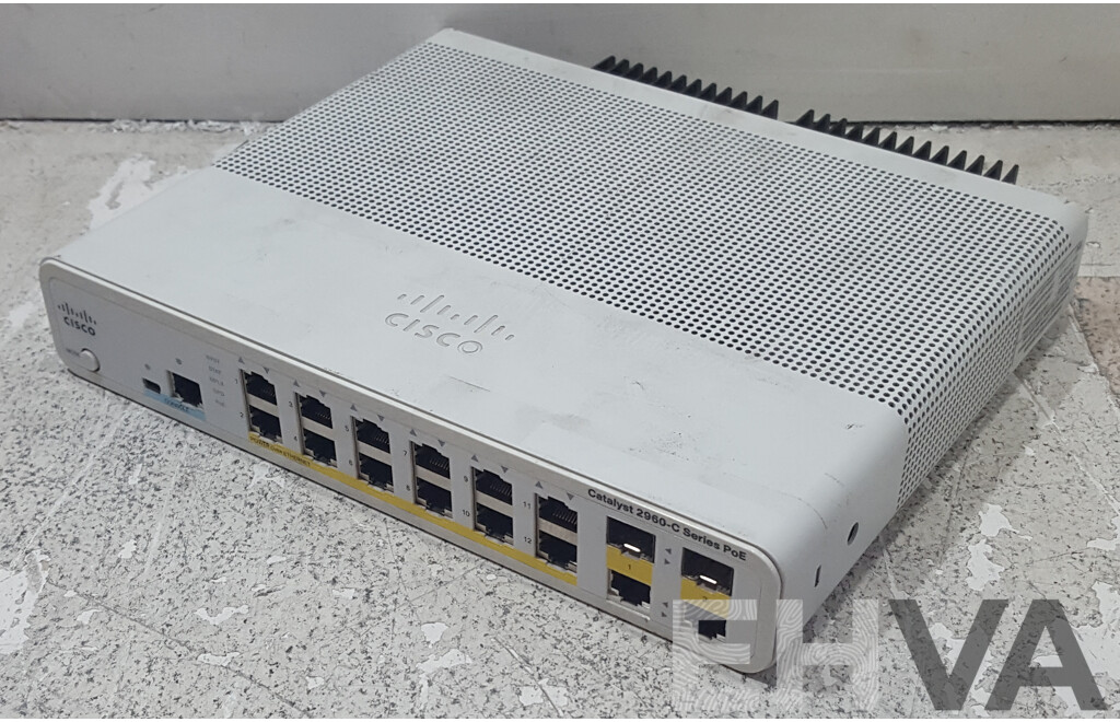 Cisco (WS-C2960C-12PC-L) Catalyst 2960-C Series PoE 12-Port Fast Ethernet Switch