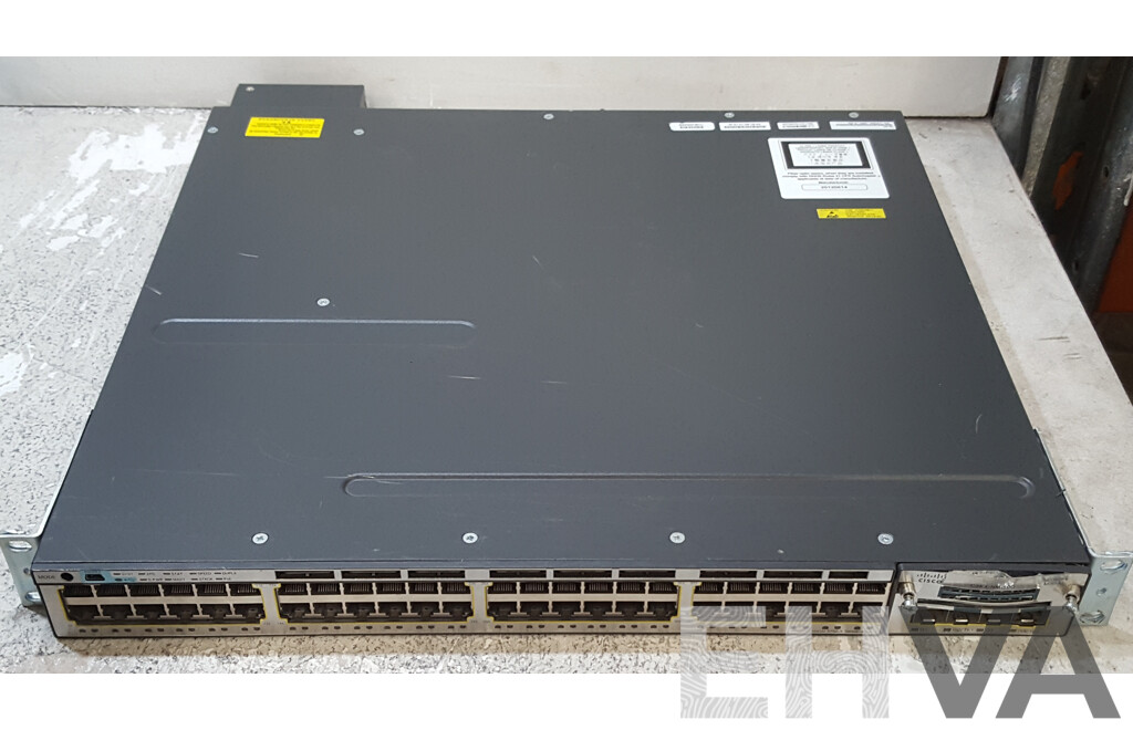 Cisco Catalyst (WS-C3750X-48PF-S) 3750-X Series PoE+ 48-Port Stackable Gigabit Ethernet Switch