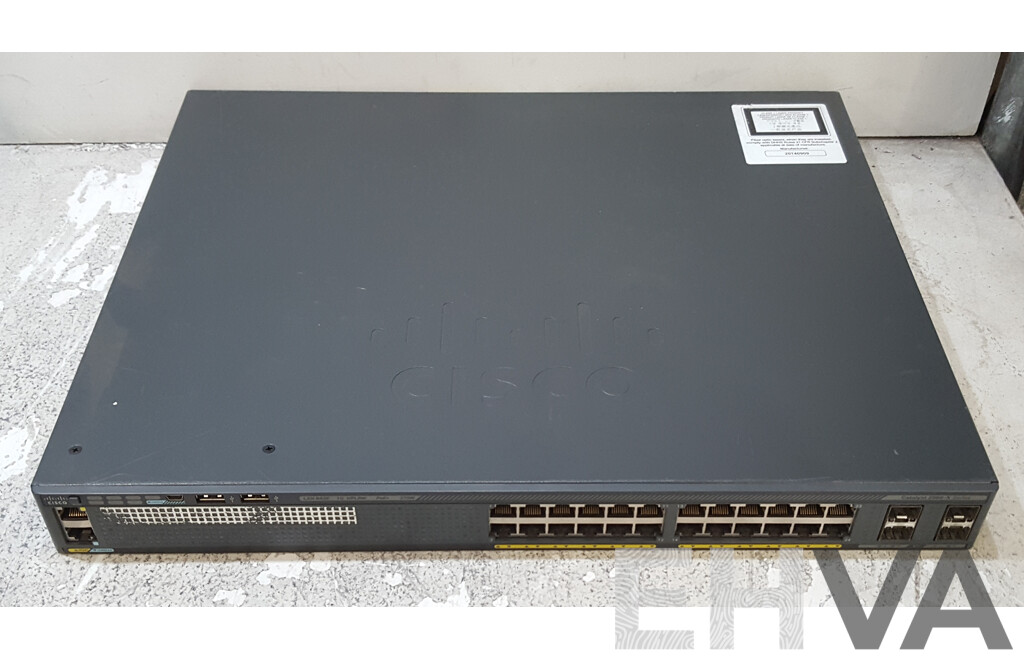 Cisco (WS-C2960X-24PS-L) Catalyst 2960-X Series 24-Port Gigabit PoE+ Switch