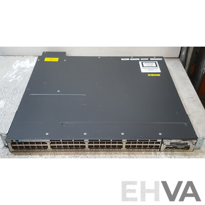 Cisco Catalyst (WS-C3750X-48PF-S) 3750-X Series PoE+ 48-Port Stackable Gigabit Ethernet Switch