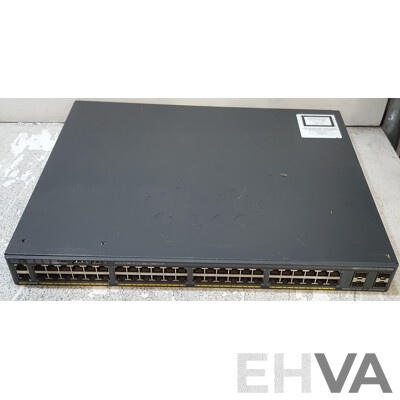 Cisco (WS-C2960X-48LPS-L) Catalyst 2960-X Series 48-Port PoE+ Gigabit Ethernet Switch
