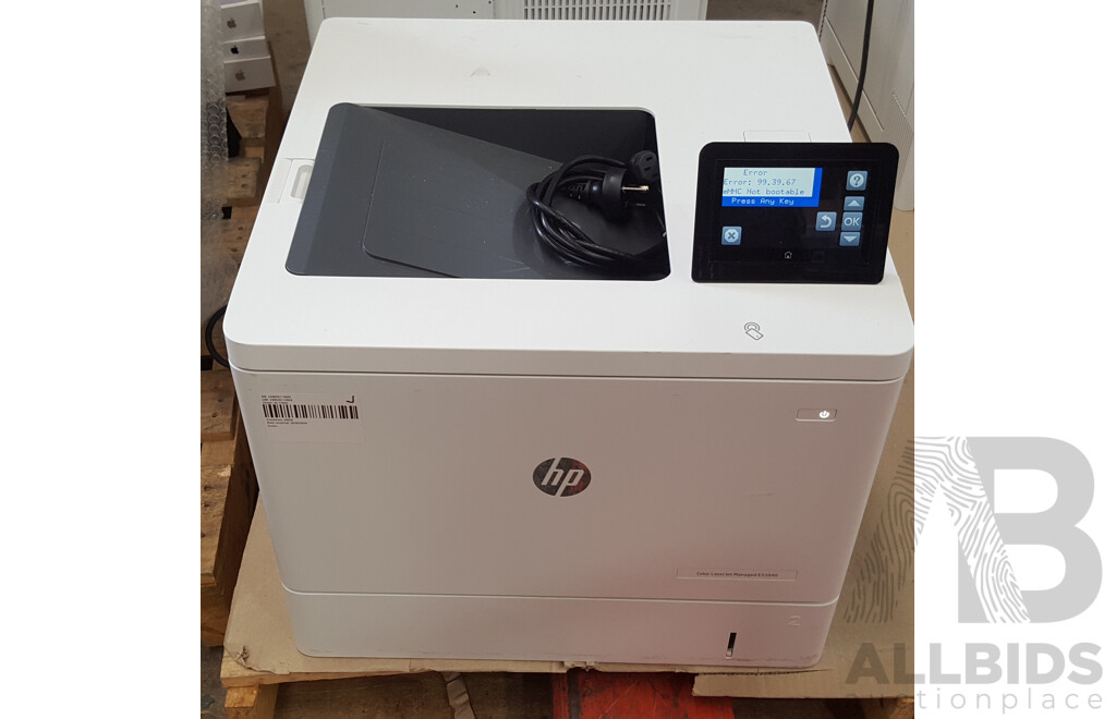 HP Color LaserJet Managed E55040 Printer w/ Power Cable