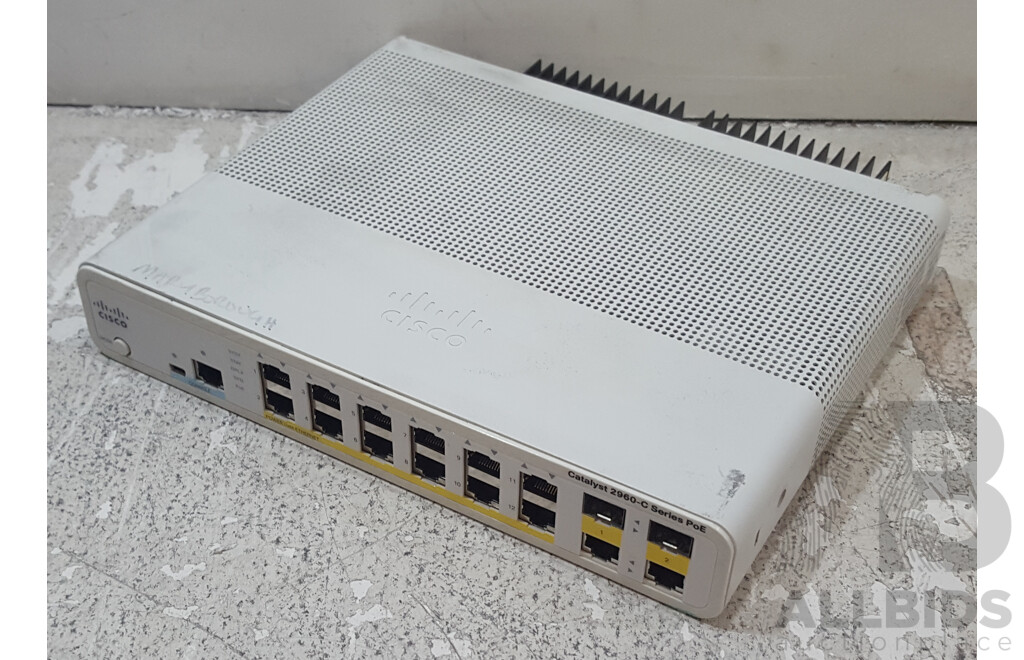 Cisco (WS-C2960C-12PC-L) Catalyst 2960-C Series PoE 12-Port Fast Ethernet Switch