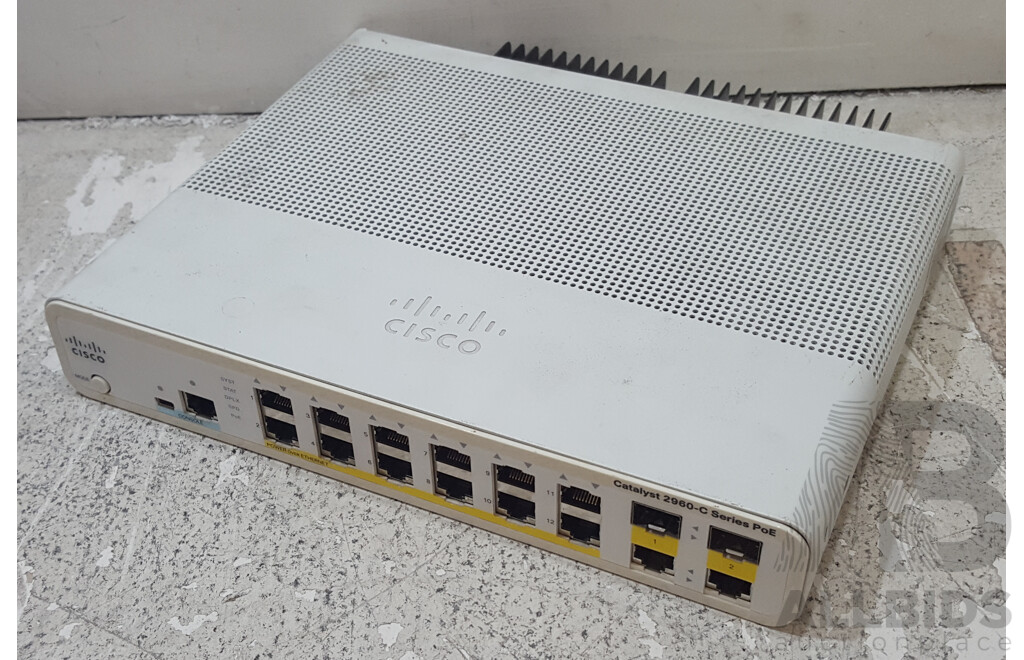 Cisco (WS-C2960C-12PC-L) Catalyst 2960-C Series PoE 12-Port Fast Ethernet Switch