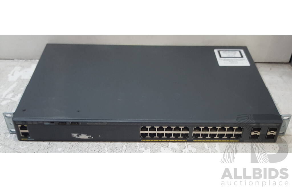 Cisco Catalyst (WS-C2960X-24TS-L) 2960-X Series 24-Port Gigabit Ethernet Switch