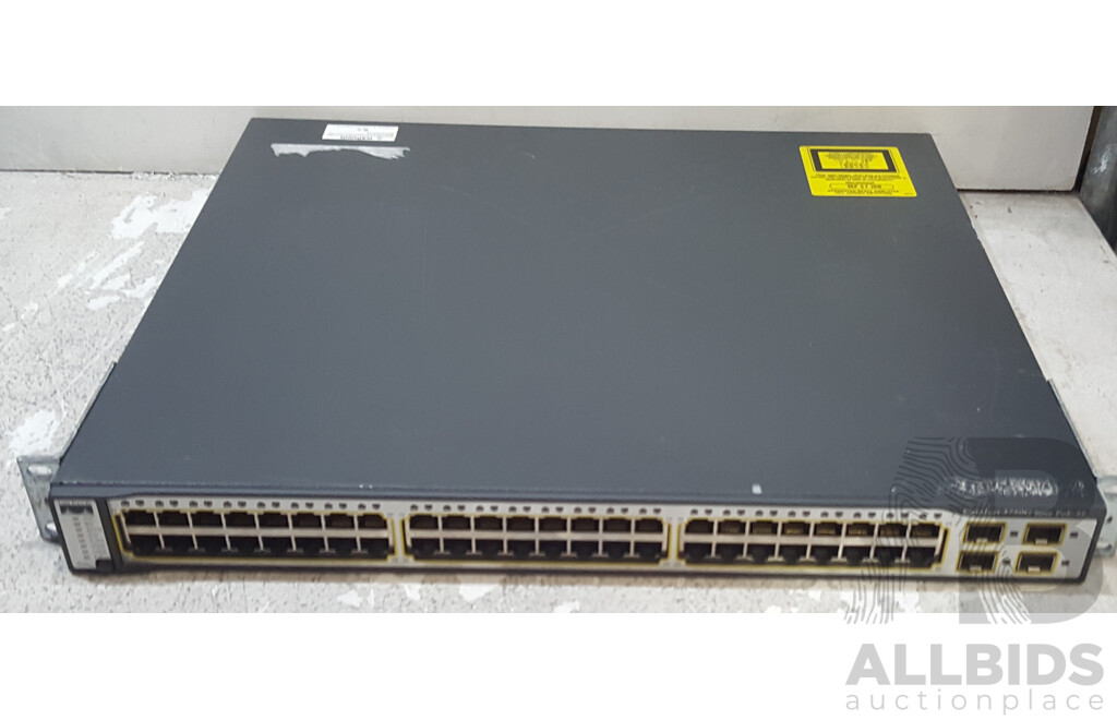 Cisco Catalyst (WS-C3750G-48PS-S) 3750G Series PoE-48 48-Port PoE Gigabit Ethernet Switch