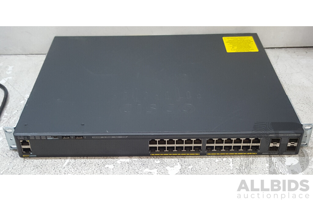 Cisco (WS-C2960X-24PS-L) Catalyst 2960-X Series 24-Port Gigabit PoE+ Switch
