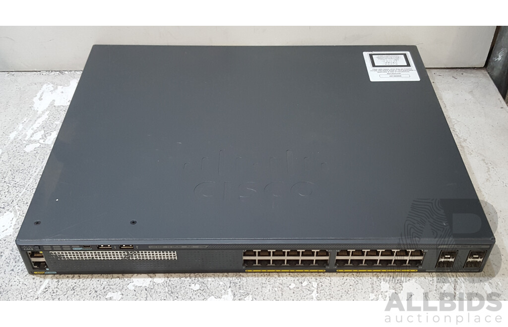 Cisco (WS-C2960X-24PS-L) Catalyst 2960-X Series 24-Port Gigabit PoE+ Switch